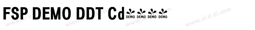 FSP DEMO DDT Cd字体转换 FSP DEMO DDT Cd字体转换